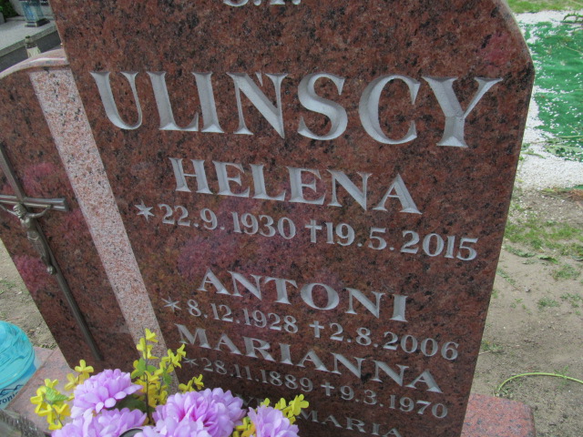 Helena Ulińska 1930 Debrzno - Grobonet - Wyszukiwarka osób pochowanych