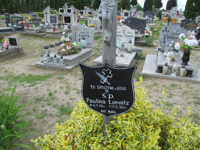 Paulina Łomnitz 1894 Debrzno - Grobonet - Wyszukiwarka osób pochowanych