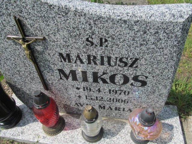 Mariusz Mikos 1970 Debrzno - Grobonet - Wyszukiwarka osób pochowanych