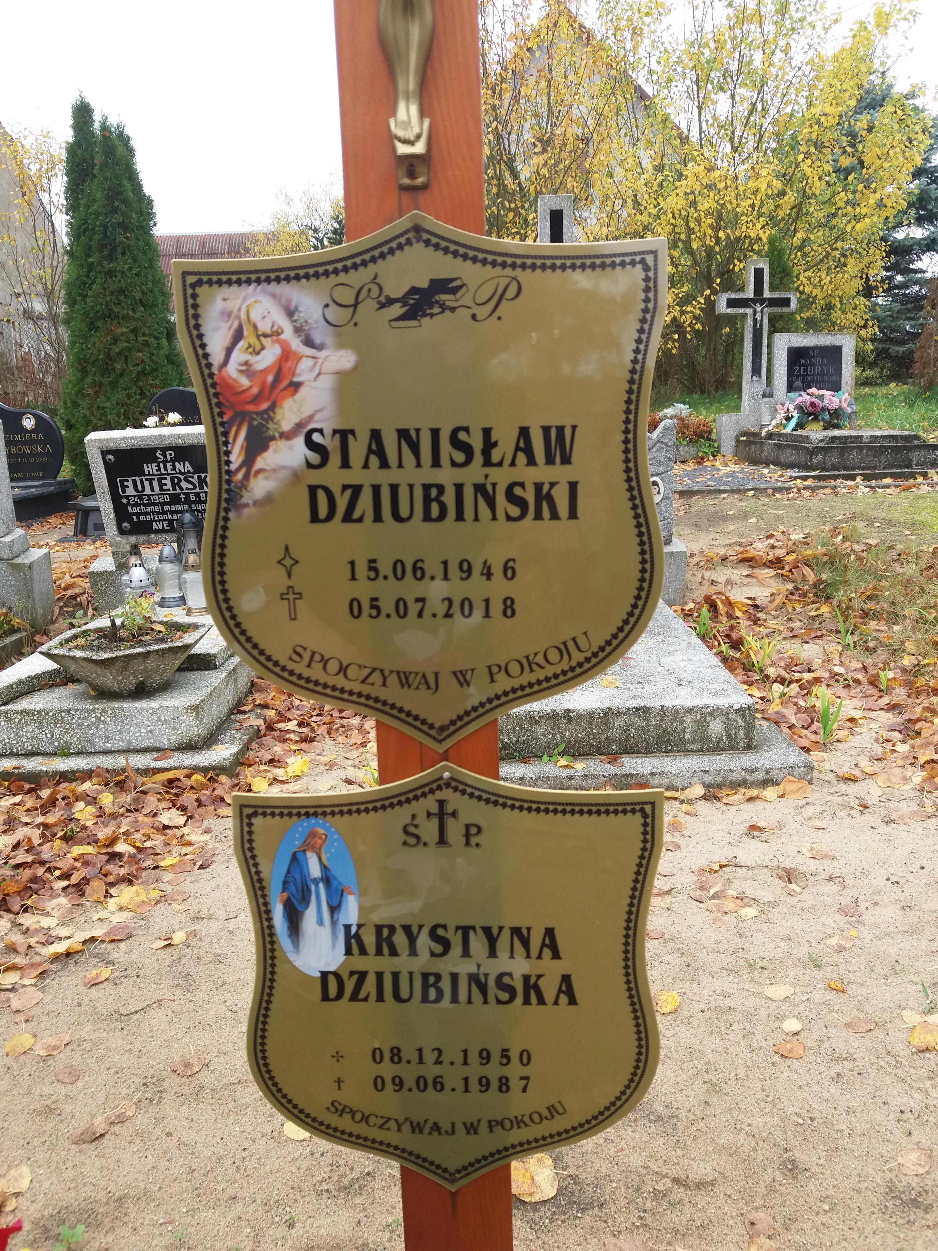 Grób Stanisław Dziubiński