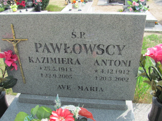 Kazimiera Pawłowska 1913 Debrzno - Grobonet - Wyszukiwarka osób pochowanych