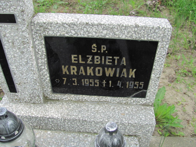 Elżbieta Krakowiak 1955 Debrzno - Grobonet - Wyszukiwarka osób pochowanych