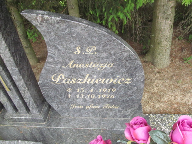 Anastazja Paszkiewicz 1919 Debrzno - Grobonet - Wyszukiwarka osób pochowanych