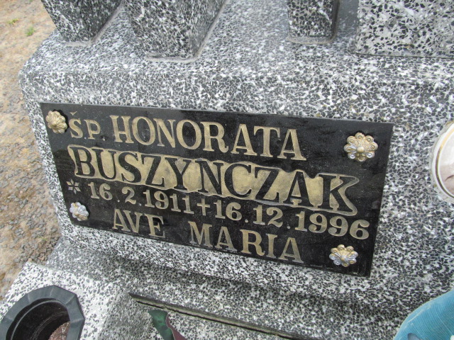 Honorata Buszynczak 1911 Debrzno - Grobonet - Wyszukiwarka osób pochowanych