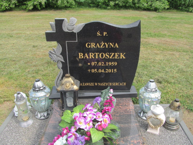 Grażyna Bartoszek 1959 Debrzno - Grobonet - Wyszukiwarka osób pochowanych