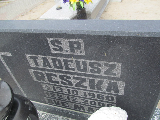 Tadeusz Piotr Reszka 1960 Debrzno - Grobonet - Wyszukiwarka osób pochowanych