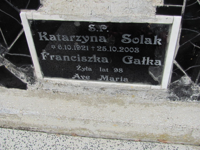 Franciszka Gałka 1800 Debrzno - Grobonet - Wyszukiwarka osób pochowanych