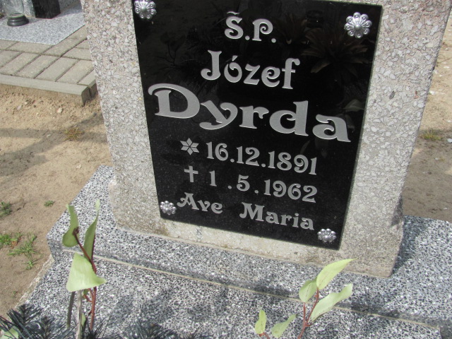 Józef Dyrda 1891 Debrzno - Grobonet - Wyszukiwarka osób pochowanych